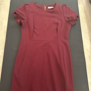 Burgundy Calvin Klein dress. Size 12
